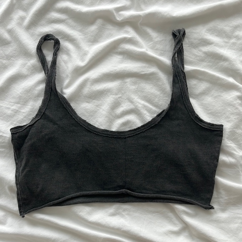 Joah Brown Crop Top Womens Size Extra Small/Small